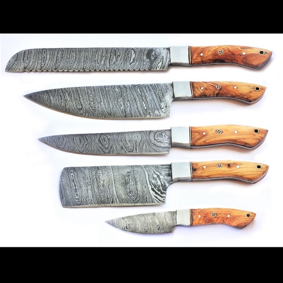 Custom Handmade Chef Knives Set, Best Quality gift - Picture 2 of 5